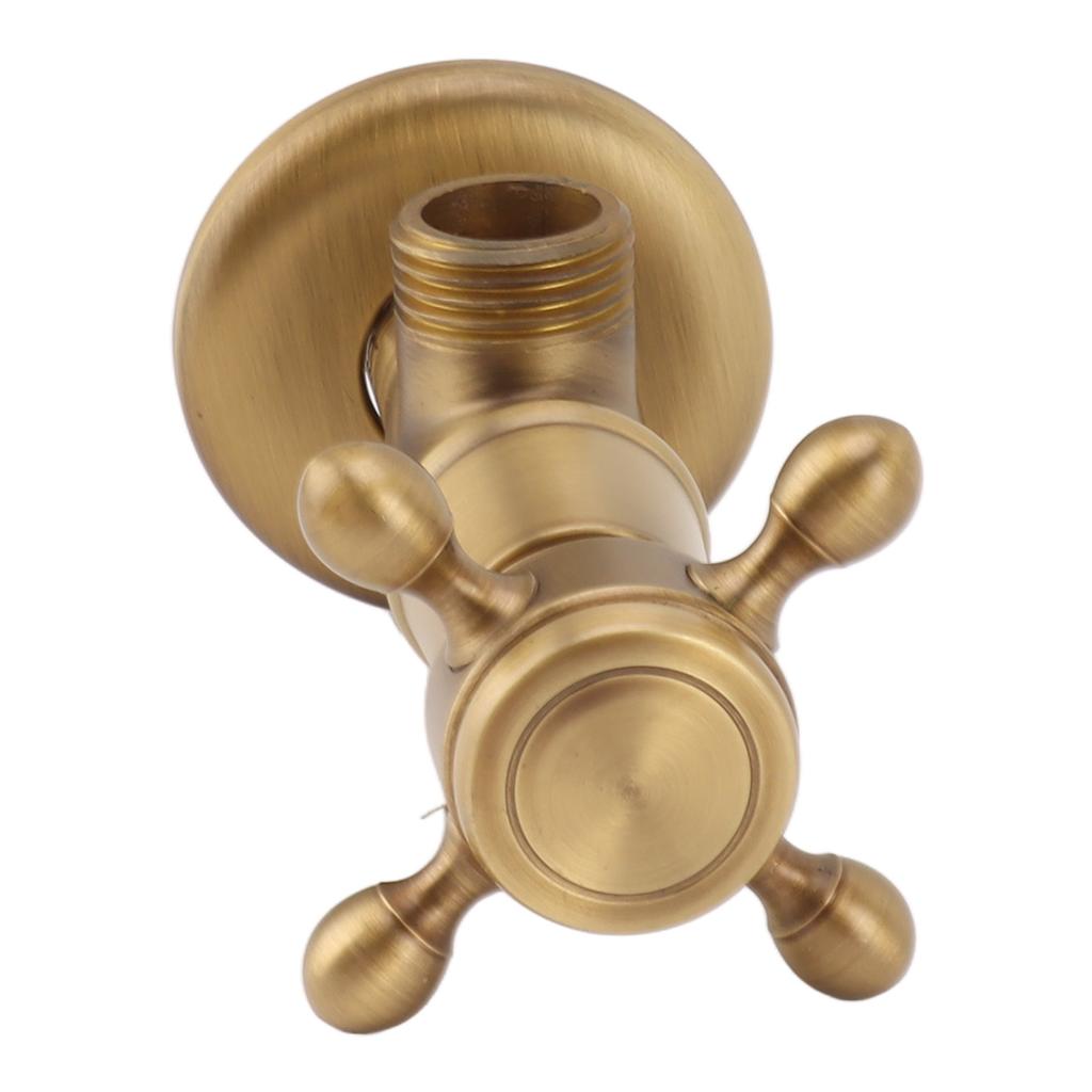 Brass Angle Stop Valve Retro Thickened Cold Hot   Valve Explosion Proof Water Shut Off Valve