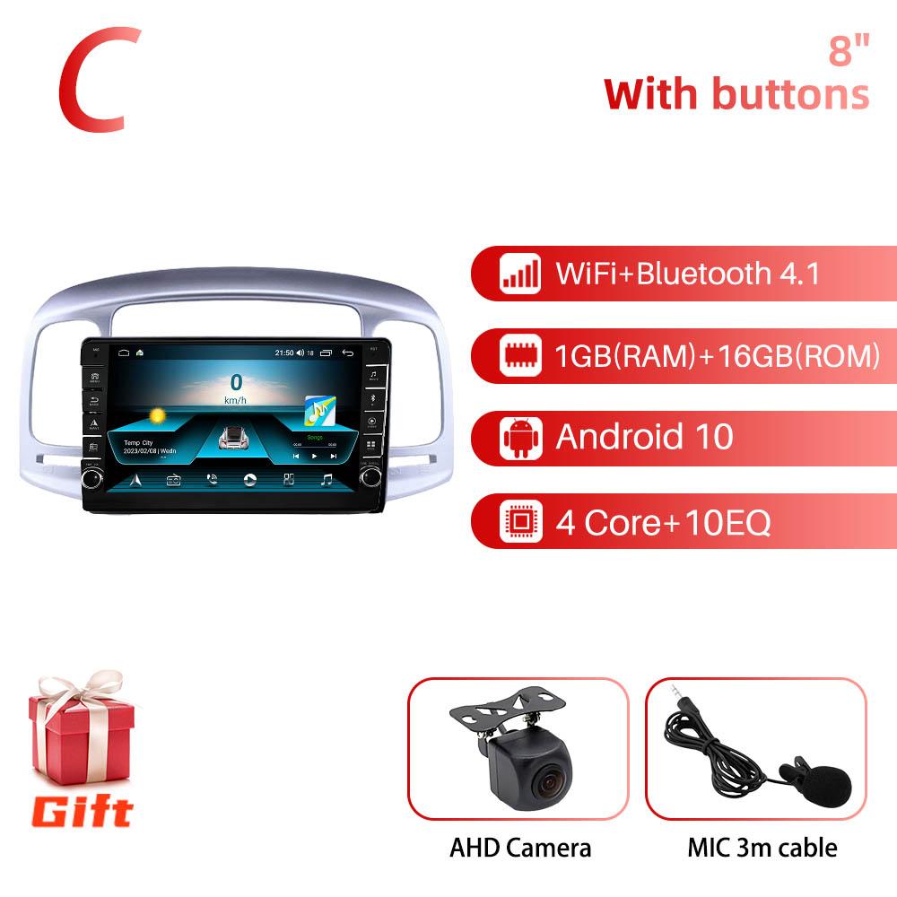 2 Din Car Multimedia Player for Hyundai Accent 2006-2011 Screen Android Radio Stereo GPS Navigation Head Unit Autoradio Carplay