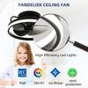 13.5 Inchs Ceiling Fan with Light White Small Ceiling Fan for Toilet/Kitchen DC Motor Fan