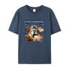 Fun Hamster Printed Men's T-Shirt Summer Vintage Kawaii Men's Women's Surfing Beach T-Shirt Unisex Breathable Casual Top