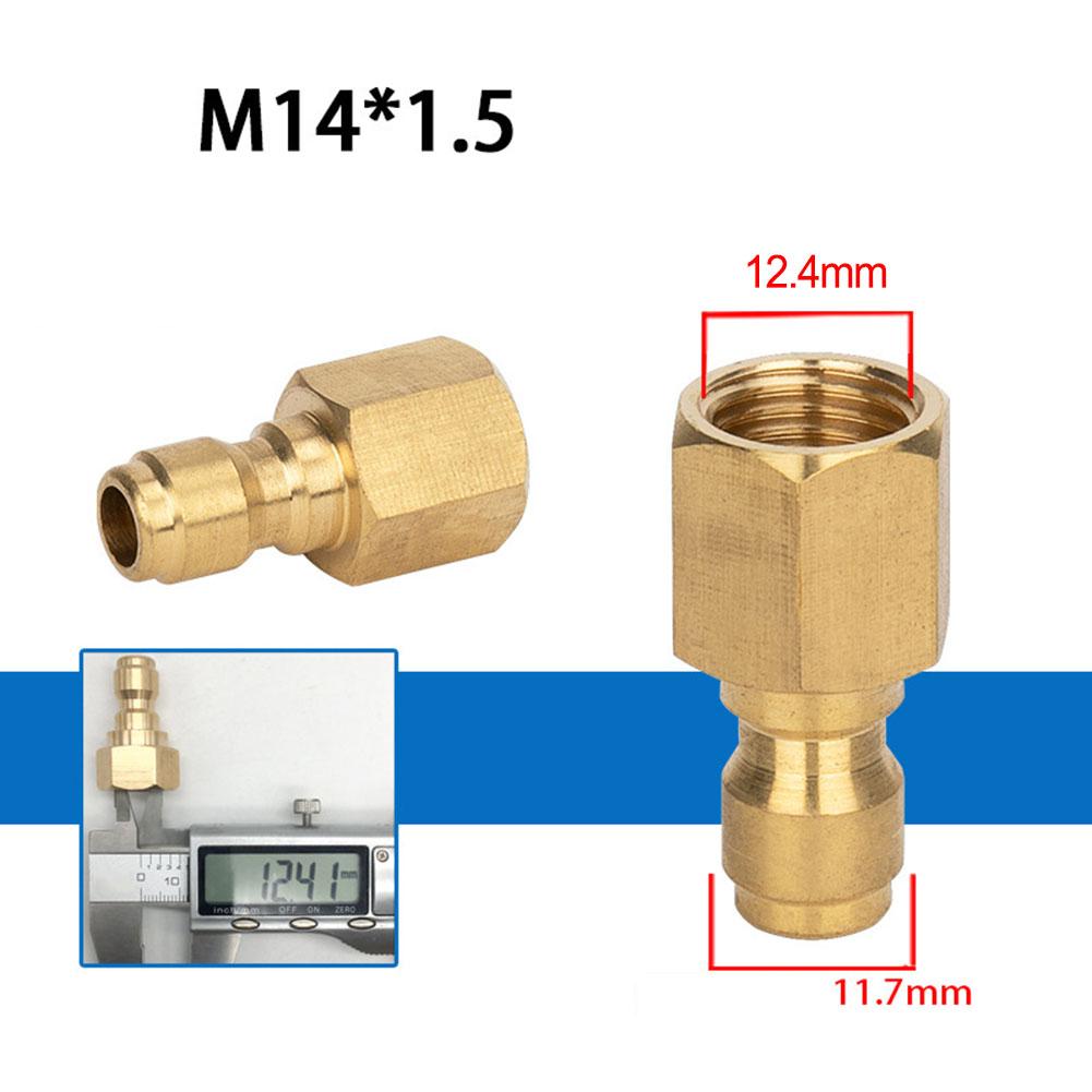 High Pressure Washer Connector 1/4 Inch Quick Release Connector Coupler Fitting For Garden Hoses Car Washer Lance Connector G1/4