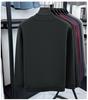 Men's Versatile Winter Fleece Sweatshirt, Half-High Collar, Solid Color, Long Sleeve, Thick Base Layer for All Ages.