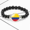 287 Länder Nationalflagge Druckknopf Elastisches Band Perlen Länderflagge Unabhängigkeitstag Perlen Schmuck Perlenarmband