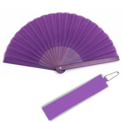 Nishikawa Shouroku Shoten Mini Folding Fan for with Fan Fashion Purple Summer, Bag, Women's Fan, Craft,