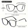 +100~+400 3 Pairs of Large Square Reading Glasses with Glitter Fashionable Reading Glasses for Women and Men To Read Books