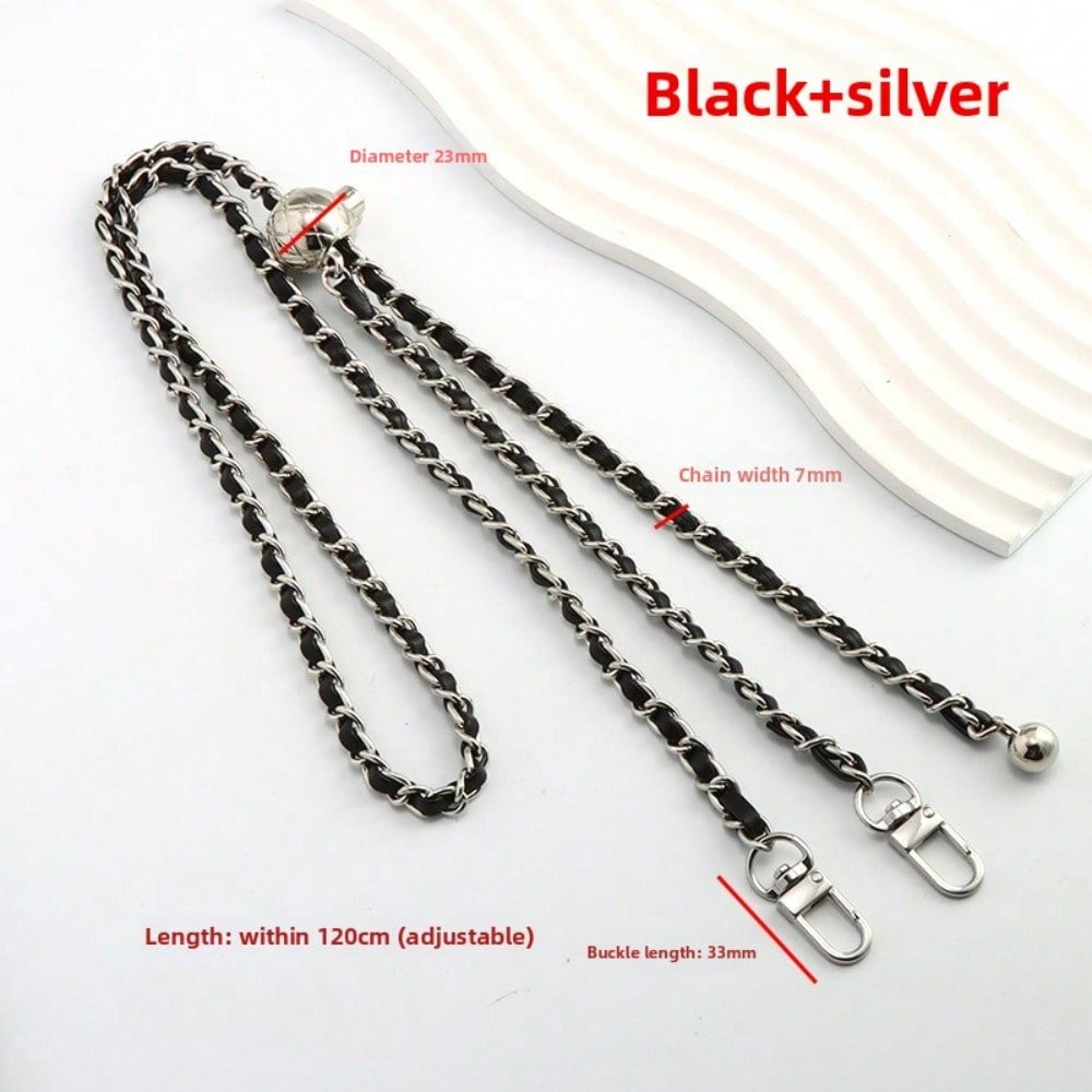 Kleine Balltasche Kettenzubehör Metallverstellbare Schnalle Taschenkette Breiter Schultergurt Rucksack Tragen Umhängetaschen Gurt