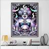 Disney 5D DIY Diamond Painting Ursula Dark Neon Tarot Style Illustration Full Round Diamond Mosaic Cartoon Dog Embroidery Art Painting Home Decor