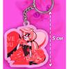 Acrylic Key Buckle for Alastor Lucifer Charlie Vaggie Husk Angel Dust Vox Anime Cartoons Acrylic Key Chain Pendant Birthday Gift