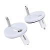 2 Pcs Toilet Seat Hinge Fixings Stainless Steel Toilet Seat Hinge Bolts Screws Kit Maintenance Accessories