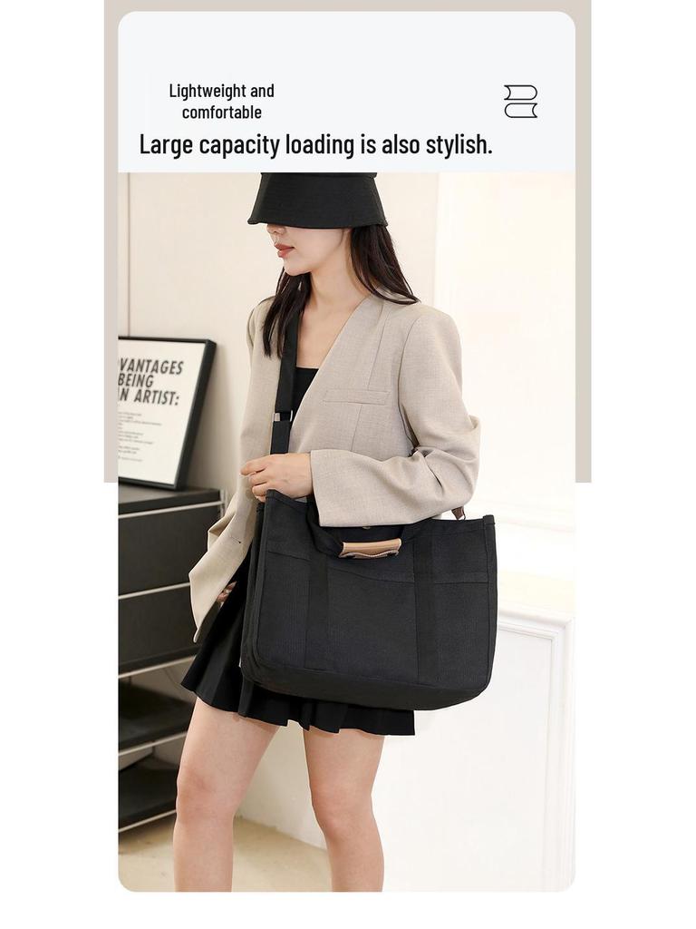 Borsa Mamma in Tela Multi-scomparto: Grande Capacità, Portatile, Opzioni a Spalla e a Tracolla per Essenziali per Mamma e Bambino.
