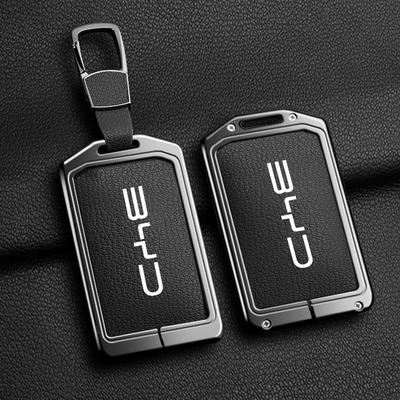 Zinc Alloy Leather Car Nfc Card Remote Key Cover Fob Case For Byd Tang Dm Han Ev Song Pro Qin Plus Dmi Auto Keychain Accessories