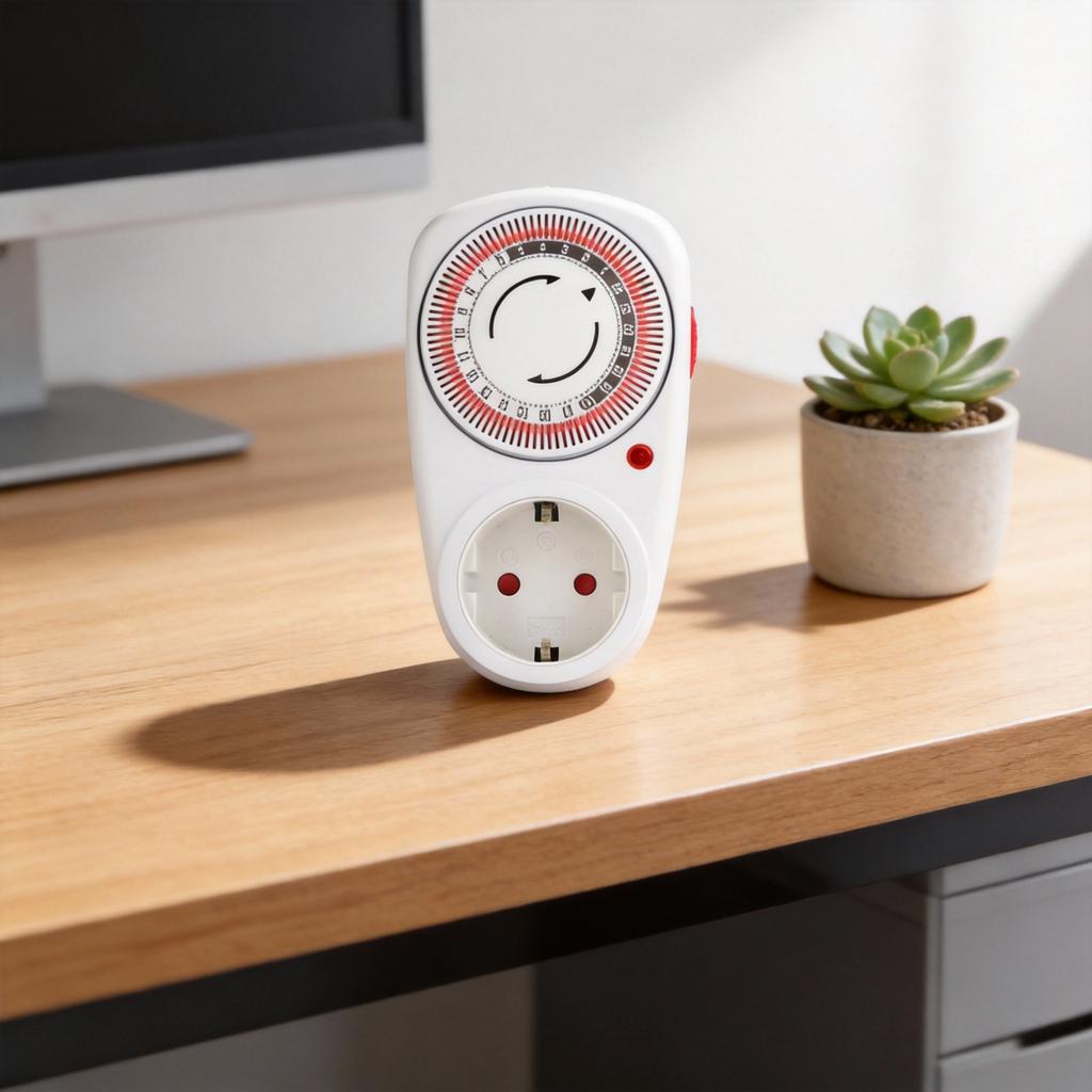 For Household Appliances Mechanical Timer Socket For Energy Management European Standard Flame Retardant Material