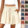 Dámské kraťasy Letní Móda Oblečení na plážovou dovolenou Ležérní Vysoký pas Široké nohavice Volánkové kraťasy
