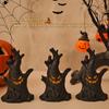 Decorative Items: Funny Pumpkin Night Light Small Figurine Terrifying GhostBedroom Scene Arrangement Light