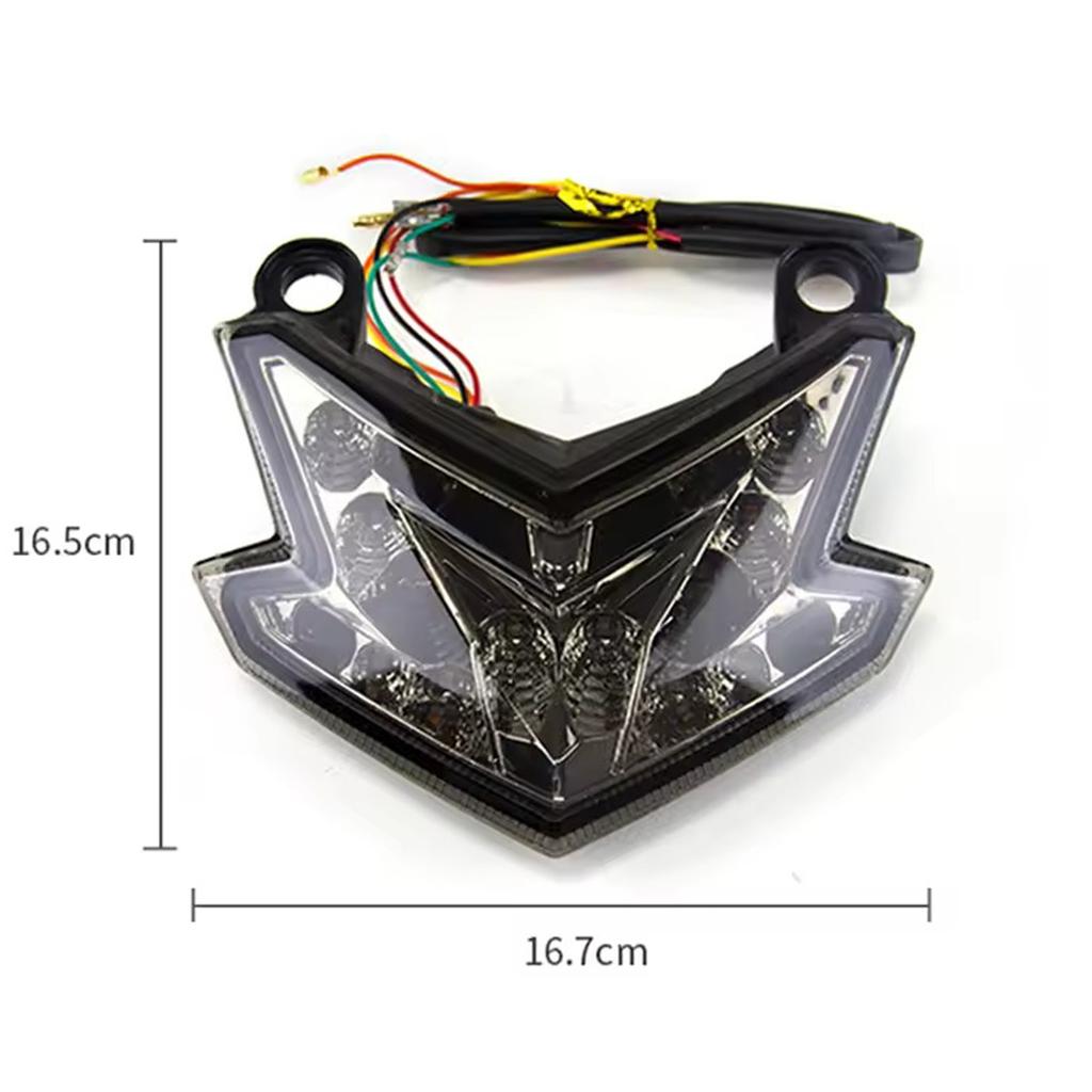 For Kawasaki Motorcycle LED Tail Light Brake Light Z800 ZX6R Z125 ZX636 2016-2023 Supermoto Turn Signal Modification Accessories