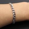 3-7mm Simple Stainless Steel Men Curb Cuban Chain Fashion Women Bracelet On Hand for Couple Unisex Wrist Jewelry Gift Party