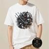Demonic Trident Skull Devil Barbed Wire Artwork 100% Cotton T-shirt Mens Tees Top