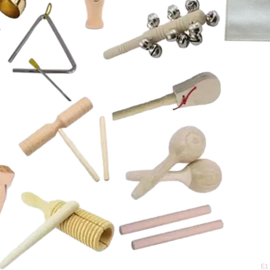 15Pcs Kids Musical Instruments Set Toys for Boy Girls Hand Eye Coordination Birthday
