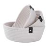 Nordic Cotton Rope Woven Storage Basket - Desktop Organizer for Sundries & Cosmetics