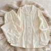 Women's Cloud Cotton Lace Pajama Cardigan Set - Spring & Autumn Collection