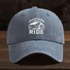 Letter Printed Adjustable Baseball Cap Casual Curved Brim Lightweight Sports Hat