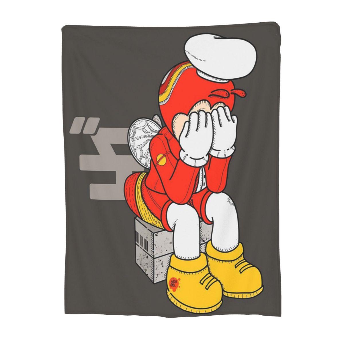 

JOLLIBEE SADBOI KAMUSTA KA BIG Blankets Flannel Sofa Lightweight Throw Blankets for Couch Bedding Outdoor Throws Bedspread Quilt 30x40in