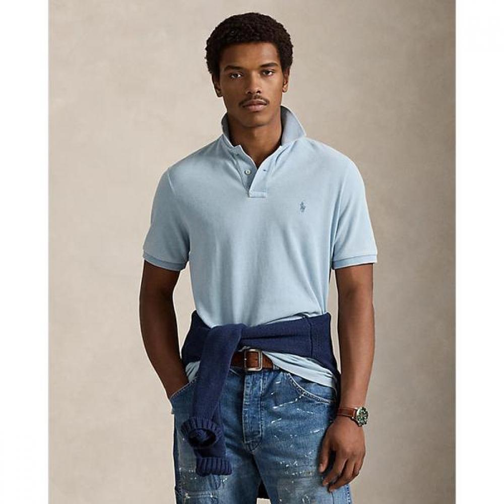 Polo Ralph Lauren Men S claSSic Fit Indigo meSh Polo Shirt Mnpokni1n823934400 XL