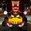 Strobe Mode Motorcycle License Plate Light Waterproof Rear Warning Lamp  Motorcycle Accessories
