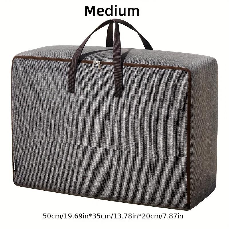 

1pc Large capacity storage bag, durable luggage zipper bag, foldable clothing sorting bag