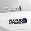 Badge Ibrido Plug-in in Metallo 3D per Auto Adesivo Emblema Bagagliaio Posteriore Auto DECORAZIONE LOGO Per Toyota RAV4 Corolla Yaris Camry Prius Levin C-HR