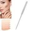 Double Headed Makeup Spatula, Stainless Steel Cosmetic Spatula, Portable Beauty Spatula for Mixing Cosmetics, Facial Cream, Liquid Foundation, Eye