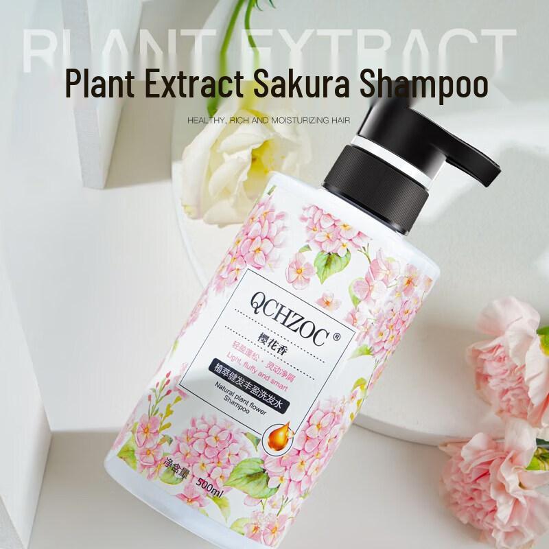 QCHZOC Kirschblüten Botanisches Haarshampoo