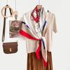 New fashion 111 mulberry silk silk scarf, women's Spring Festival gift for elders to keep warm 111 silk collection