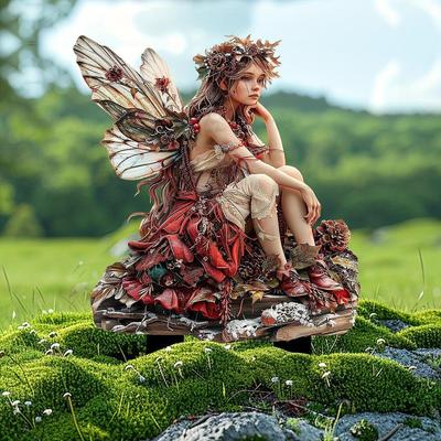 Zahradní vílí kolík Dekorativní 2D doplňky Kreativní Voděodolný, Dárková ozdoba, Trávník