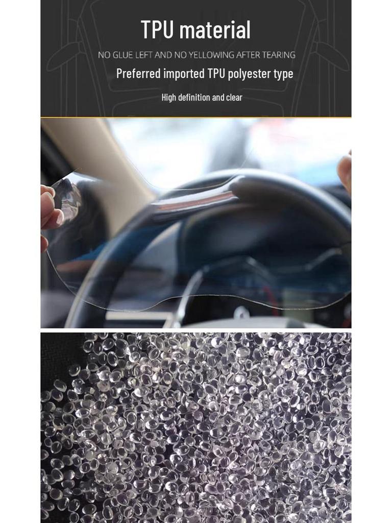 TPU Center Console Protective Film for Geely Xingyuan Dashboard & Navigation Screens (25 Models)