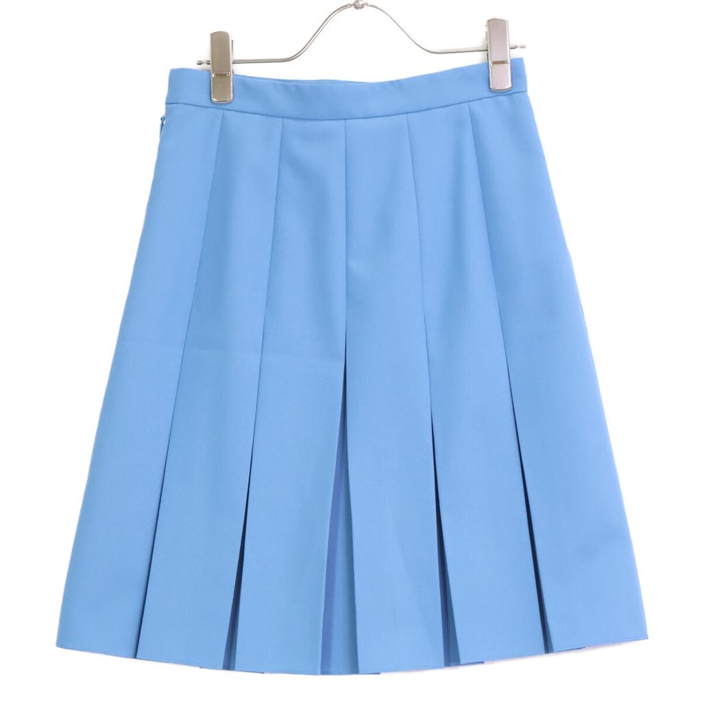 Gucci 633217 Light Blue Medium Pleated Skirt Skirt 36 blueUsed
