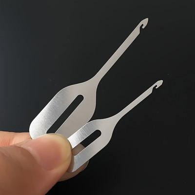 4 Stück Edelstahl Schnell Einfädelmaschine Stickerei Nähzubehör DIY Handgewebt Kreuzstich Einfädelwerkzeug