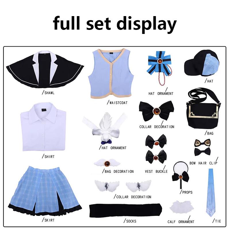 Magical Girl Anime Game Character Cosplay Costume, Game Anime Party Activity Outfit
