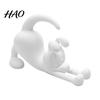 Cute Home Decor Items 3D Printed Puppy Phone Holder, Desktop Stand, Mobile Phones PLA Material Stand Support Lazy Dog Ornament for Office Desk