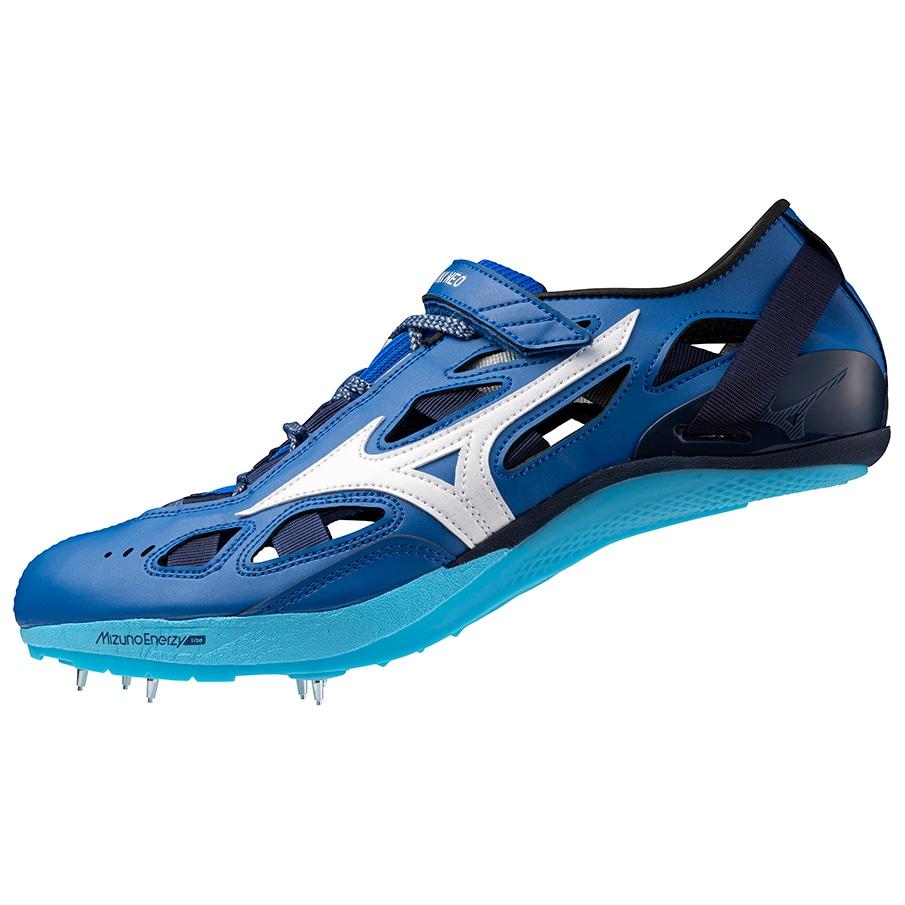 

Mizuno Chrono Inx Neo Япония Удобные Нескользящие Прочные Кроссовки с Низким Верхом для Спринта Унисекс Кроссовки для Спринта Синий Белый U1GA240001 39