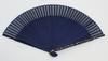 Faltfächer für mit Fächeretui und Präsentationsbox [Hasegawa] Damen im Kyoto-Stil, (Cattleya, Marine)