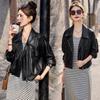 2025 Frühling/Herbst Damen Kurze Lammlederjacke - Lässig, Lockerer Modemantel