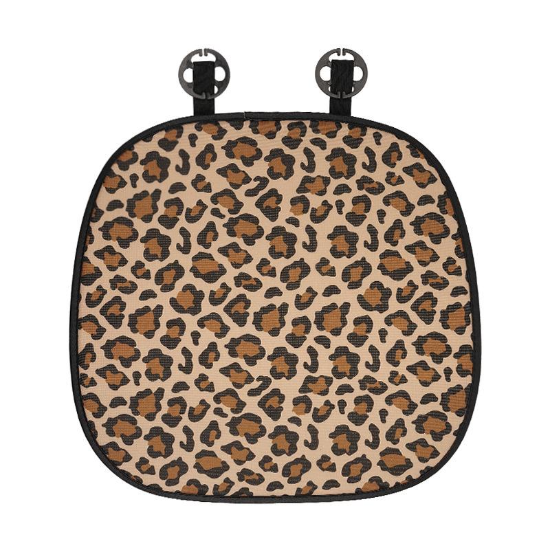 Simple leopard print car seat cushion, high-end car decorative seat seat cushion, summer universal car interior seat cover