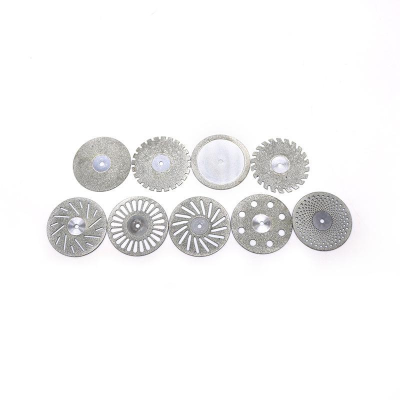 1Pc Laboratory Diamond Cutting Disc 22Mm X 0.2Mm 2.35Mm Shank Perforated Rotary Grinding Wheel For Precision Lab Use