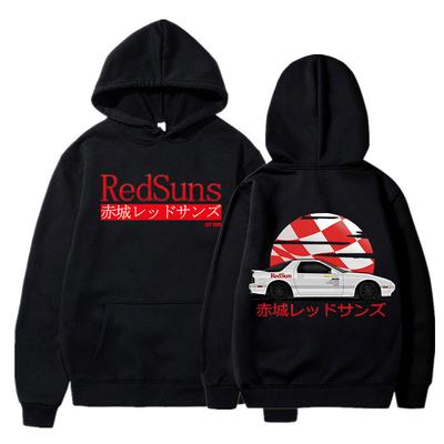 Hanorac Initial D Drift Akagi RedSuns Anime japonez AE86 Hanorace unisex de modă pentru femei Streetwear JDM Automobile Culture Hanorac