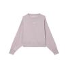 Sweatshirts Women's White Gold Violet Crew Neck Moderate Regular DQ5762-019