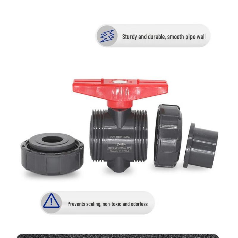 PVC Industrial Double Union Ball Valve