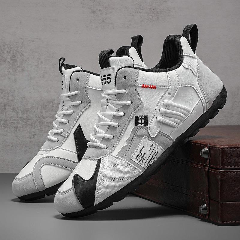 Fashion New Shoes for Men High Quality Leather Casual Shoe Luxury Tennis Shoes Comfort Sport Running Shoe Forrest Gump Shoes Men Sneaker