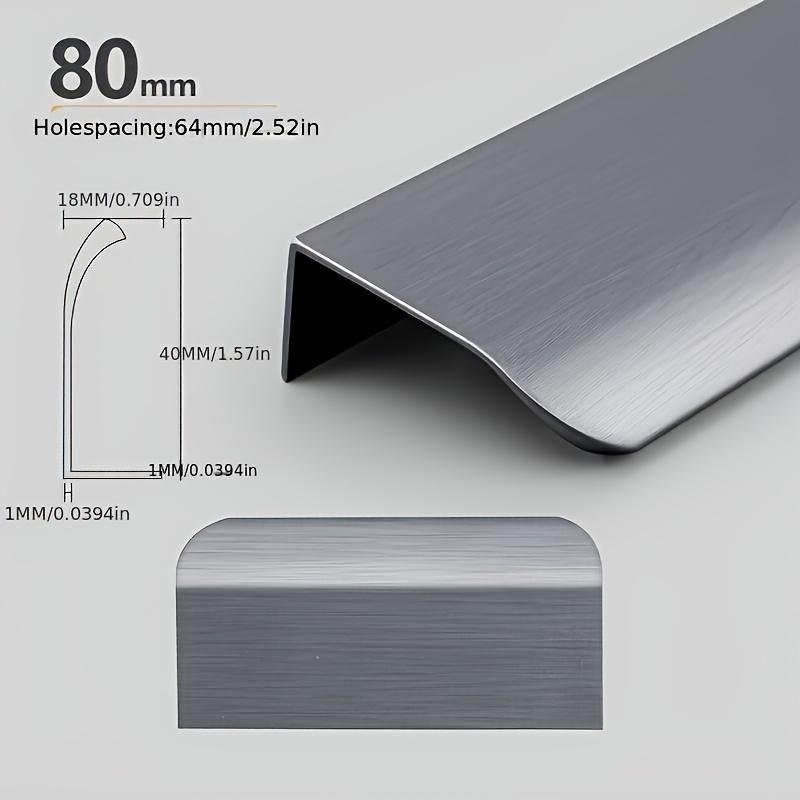 Mânere Ascunse pentru Mobilă Auriu Negru Alb Mânere pentru Dulap de Bucătărie Fără Găuri Mânere pentru Dulapuri și Sertare Mâner Arc pentru Dulap Mâner pentru Mobilă de Ușă