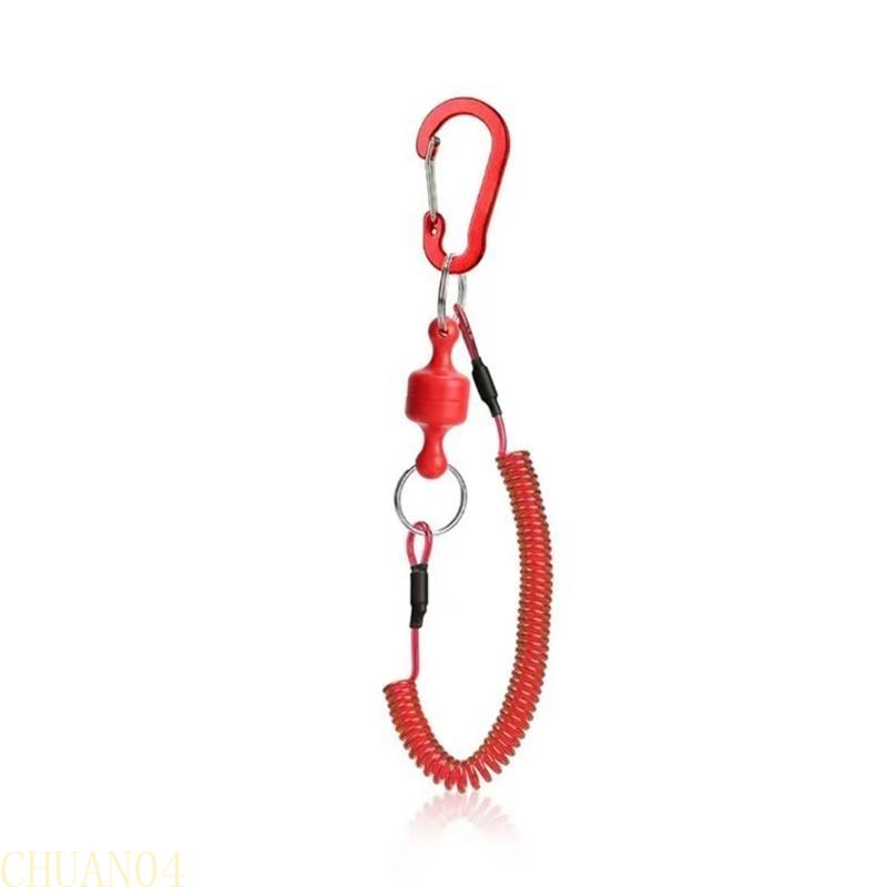 A1A2 Quick Release Clip Net Holder with Fishing Lanyards Aluminum Buckle